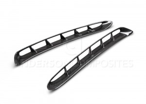MUSTANG CARBON FIBRE GT350 STYLE FRONT GUARD VENT INSERTS (PAIR)